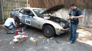 Rallye Porsche 924 Reparatur